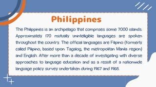 undertaken in Tagalog .